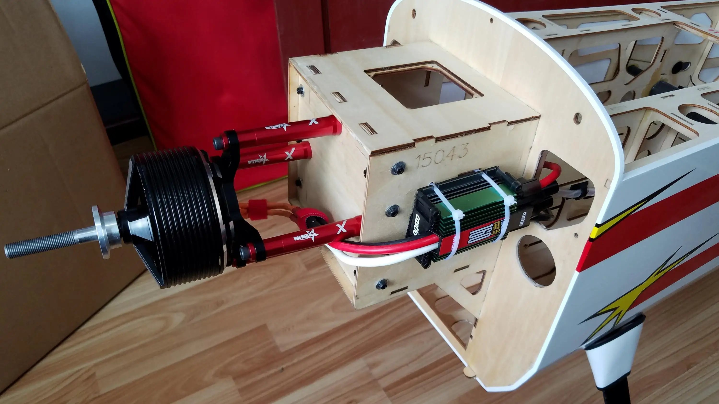 Brushless Motor Thrust Test Stand - KUZA EF adjustable motor aluminum bracket